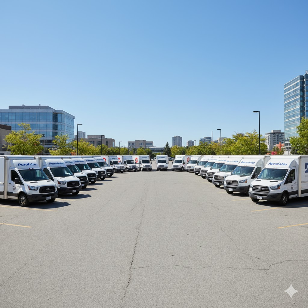 EIE Logistics delivery fleet serving Canadian communities